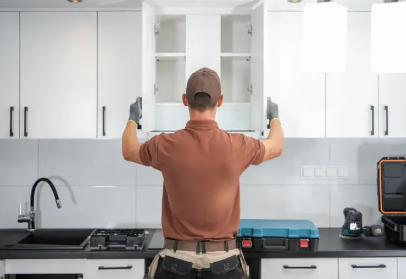 New kitchen cabinets.